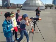 Тротуарная Астрономия в Челябинске.