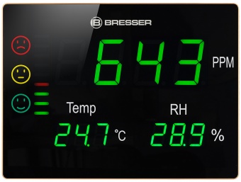 Гигрометр Bresser Air Quality Smile XXL с датчиком CO2