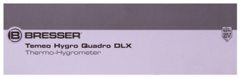 Метеостанция Bresser Temeo Hygro Quadro DLX с тремя датчиками, черная